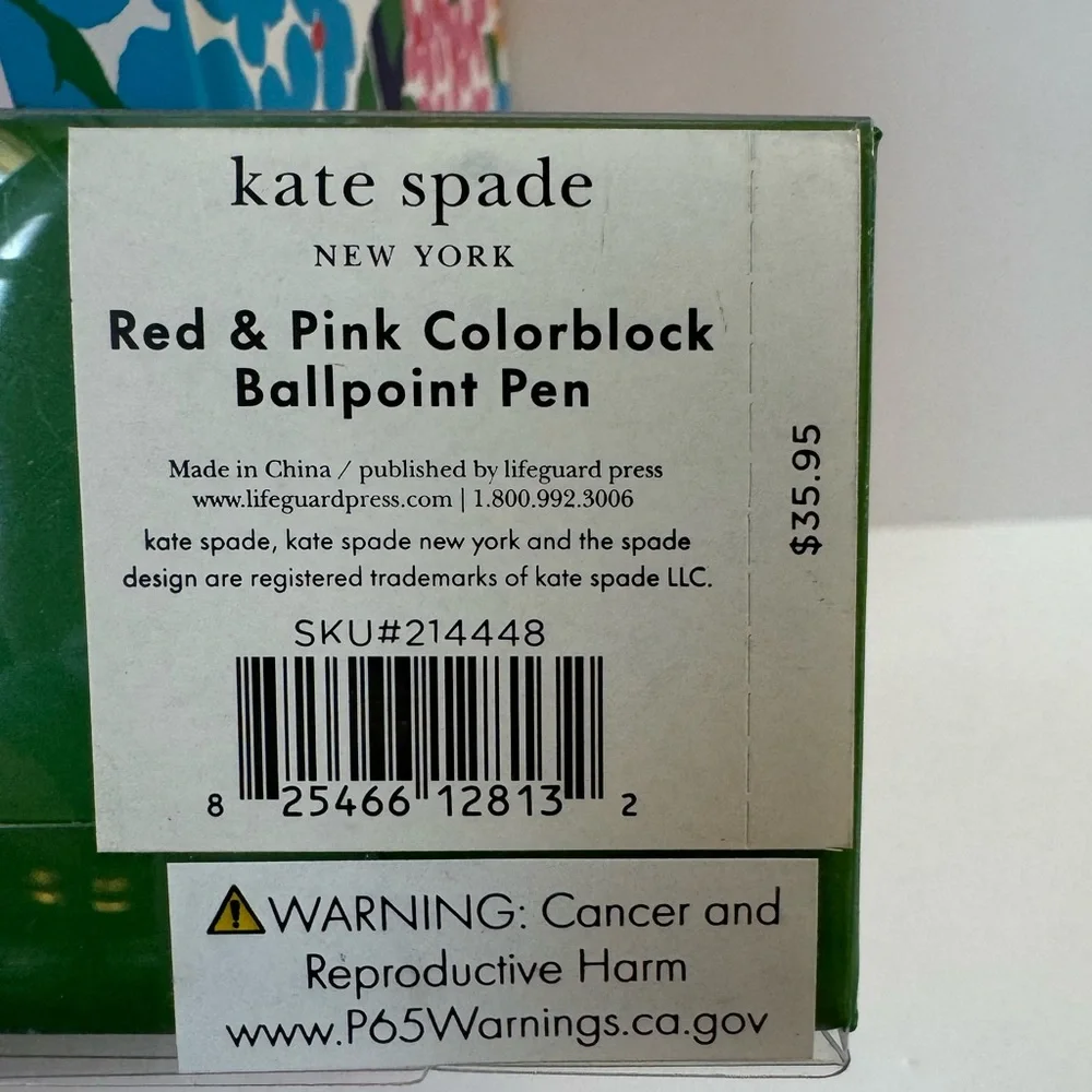Kate Spade Sunset Blooms Journal and Colorblock Pen Set